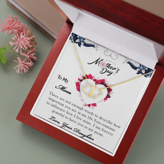Everlasting Love Necklace - Happy Mother's Day (Solid Gold)