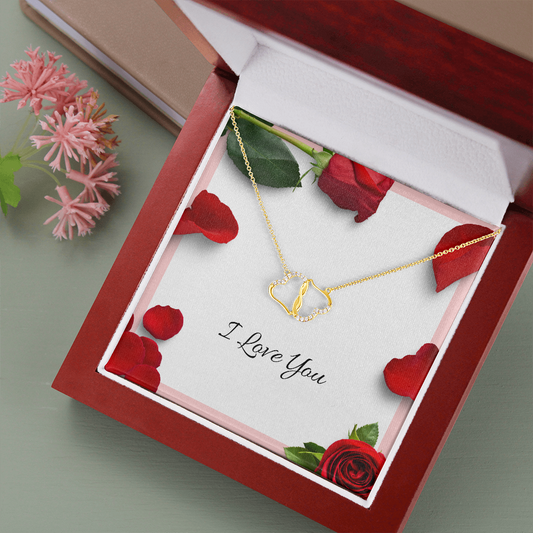 Everlasting Love Necklace - Solid Gold