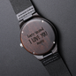 Engraved Wooden Watch For Him - I Love You More