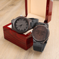 Engraved Wooden Watch For Him - Time Spent