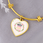 Heart Pendant Bangle - Best Mom Ever