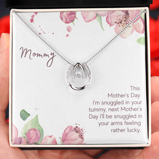 Lucky In Love Necklace - New Mommy
