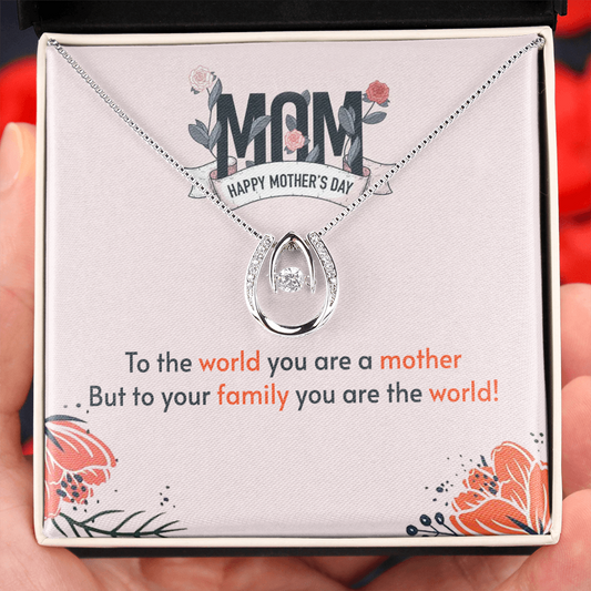 Lucky In Love Necklace - You Are The World