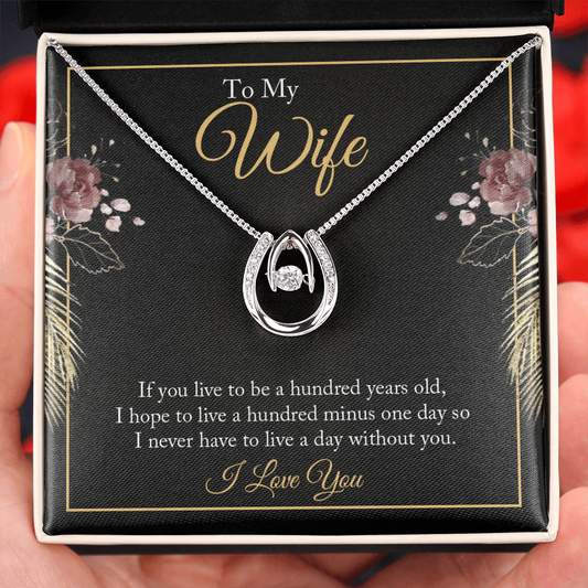 Lucky in Love Necklace - To Wife