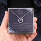 Lucky In Love Necklace Christmas Gift For Bonus Daughter