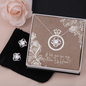Love Knot Earring & Necklace Set - Matron of Honor Proposal