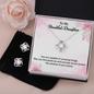 Love Knot Earring & Necklace Set - Graduation Gift