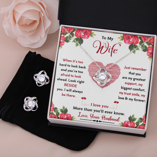 Love Knot Earring and Necklace Set - More than You'll Ever Know