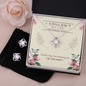 Love Knot Earring & Necklace Set - Thank You Gift For Bridal Party