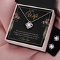 Love Knot Earring & Necklace Set - To Wife