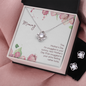Love Knot Earring & Necklace Set - New Mommy