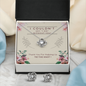 Love Knot Earring & Necklace Set - Thank You Gift For Bridal Party