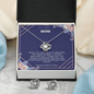 Love Knot Earring & Necklace Set - Happy Mother's Day