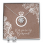 Love Knot Earring & Necklace Set - Bridesmaid Proposal