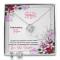 Love Knot Earring & Necklace Set - Happy Mother's Day