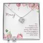 Love Knot Earring & Necklace Set - New Mommy