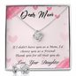 Love Knot Earring and Necklace Set -Choose You as a Friend