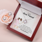 Love Knot Earring & Necklace Set - Wedding Gift For Friend