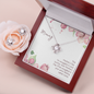 Love Knot Earring & Necklace Set - New Mommy