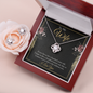 Love Knot Earring & Necklace Set - To Wife