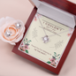 Love Knot Earring & Necklace Set - Thank You Gift For Bridal Party