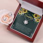 Love Knot Earring and Necklace Set - Your Strength Inspires Me