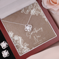 Love Knot Earring & Necklace Set- Bridal Shower Gift- Something New