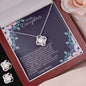 Love Knot Necklace and Earring Set Christmas Gift For Daughter