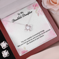 Love Knot Earring & Necklace Set - Graduation Gift