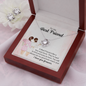 Love Knot Earring & Necklace Set - Wedding Gift For Friend