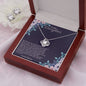 Love Knot Necklace and Earring Set Christmas Gift For Daughter