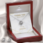 Love Knot Earring & Necklace Set - Thank You Gift For Bridal Party