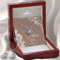 Love Knot Earring & Necklace Set- Bridal Shower Gift- Something New