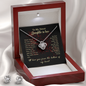 Love Knot Earring and Necklace Set- To My Sweet Daughter in Law