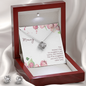 Love Knot Earring & Necklace Set - New Mommy