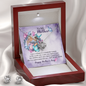 Love Knot Earring & Necklace Set - She Is My Mom