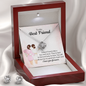 Love Knot Earring & Necklace Set - Wedding Gift For Friend
