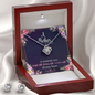 Love Knot Earring and Necklace Set - A Mother