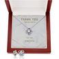 Love Knot Earring & Necklace Set - Thank You Gift For Bridal Party
