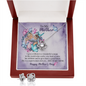Love Knot Earring & Necklace Set - She Is My Mom