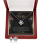 Love Knot Earring & Necklace Set - To Wife