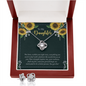 Love Knot Earring and Necklace Set - Your Strength Inspires Me