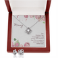 Love Knot Earring & Necklace Set - New Mommy
