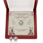 Love Knot Earring & Necklace Set - Thank You Gift For Bridal Party