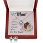 Love Knot Earring and Necklace Set - Best Mom Ever