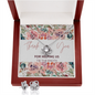 Love Knot Earring & Necklace Set - Thank You Gift For Bridal Party