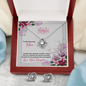 Love Knot Earring & Necklace Set - Happy Mother's Day