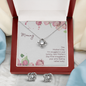 Love Knot Earring & Necklace Set - New Mommy