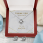 Love Knot Earring & Necklace Set - Thank You Gift For Bridal Party