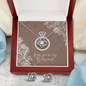 Love Knot Earring & Necklace Set - Bridesmaid Proposal